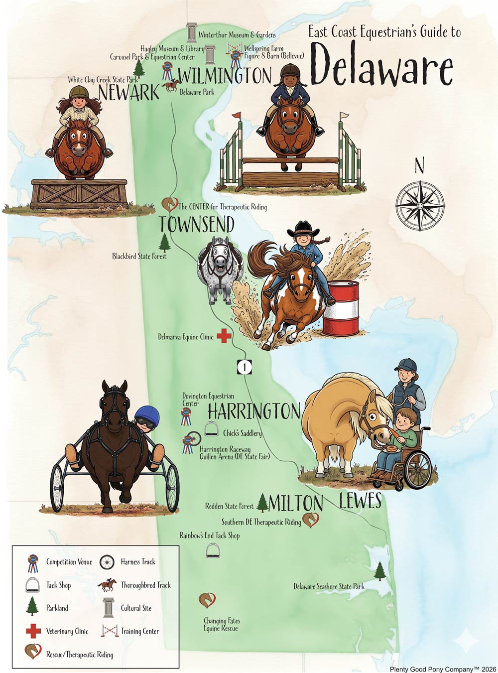 Delaware horse trails map