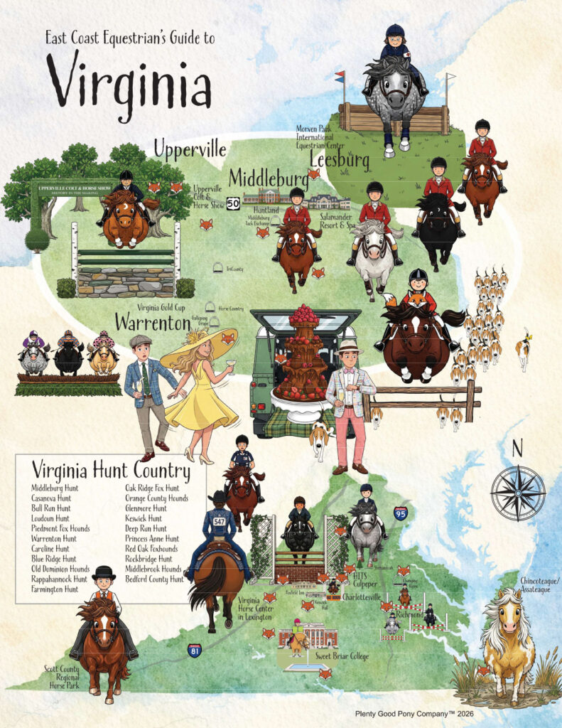 Virginia State Equestrian Map